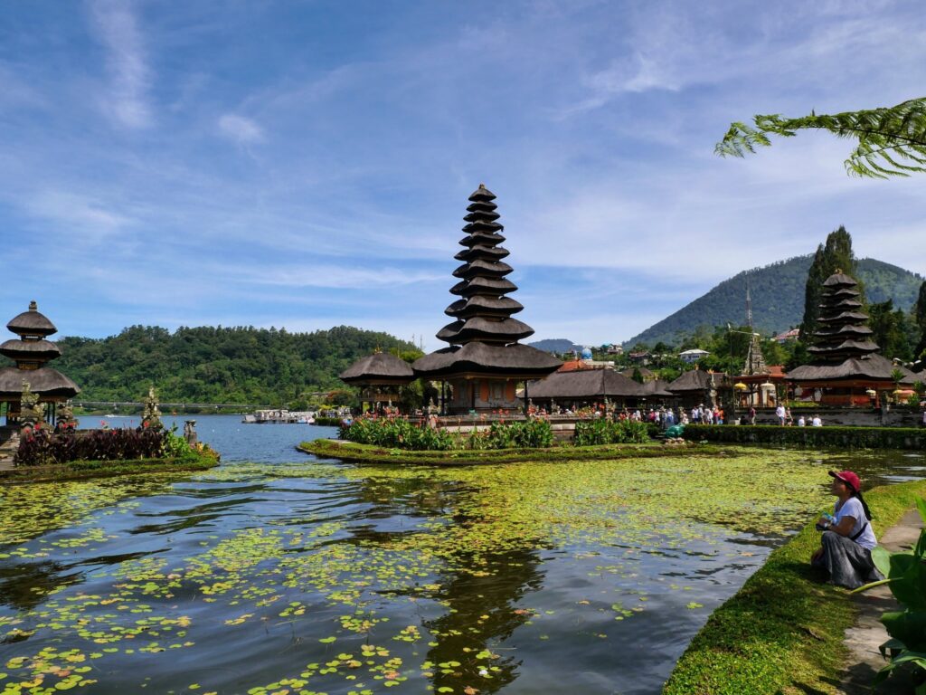 Floating temple of Ulun Danu Beratan in Bedugul, Bali